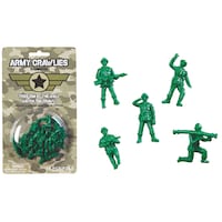 Figurine de fenêtre motif de camouflage armée, cadeau-surprise pour fête d¿anniversaire, vert, paq. 18
