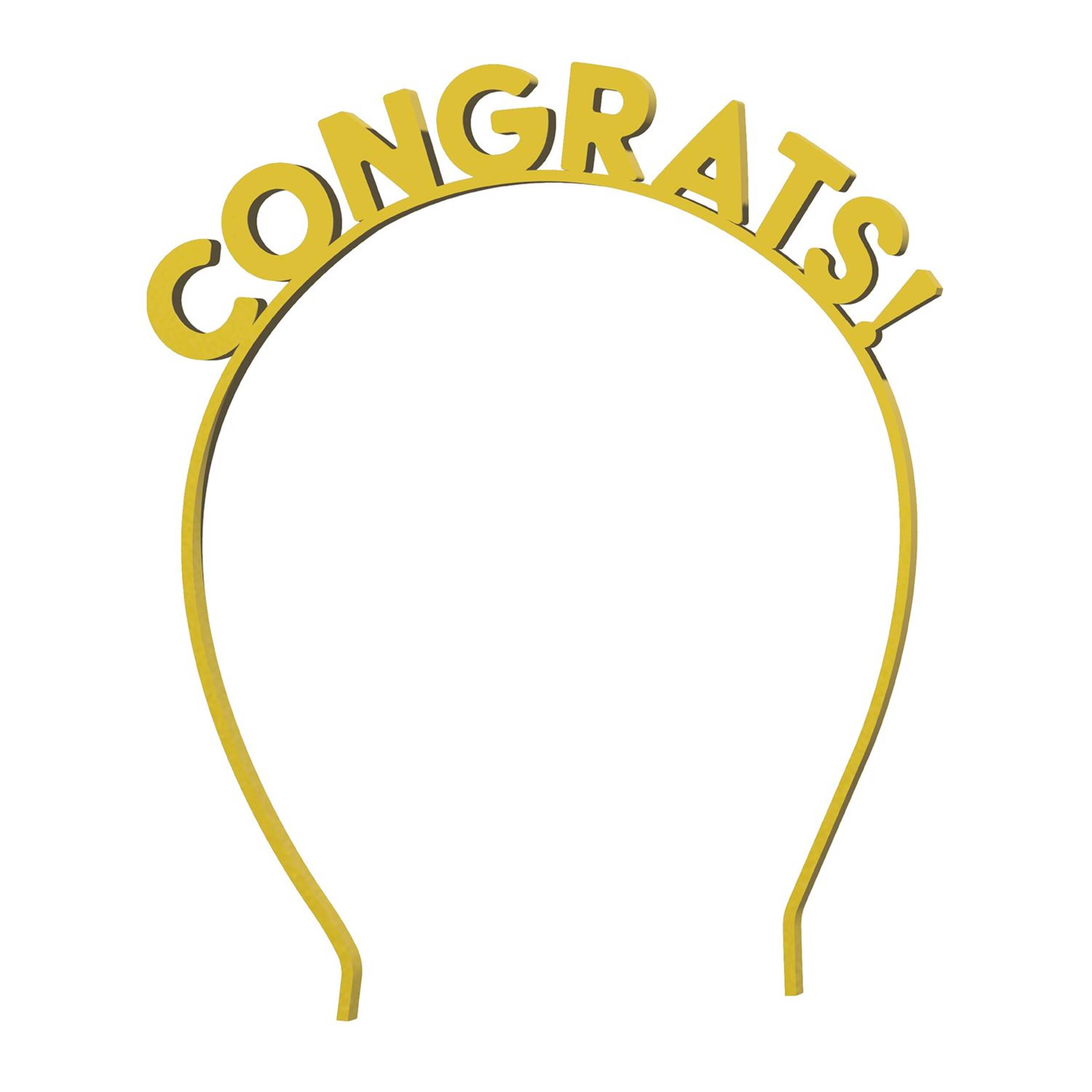 Serre-tête Congrats Sophistiplate, or Front_Flat