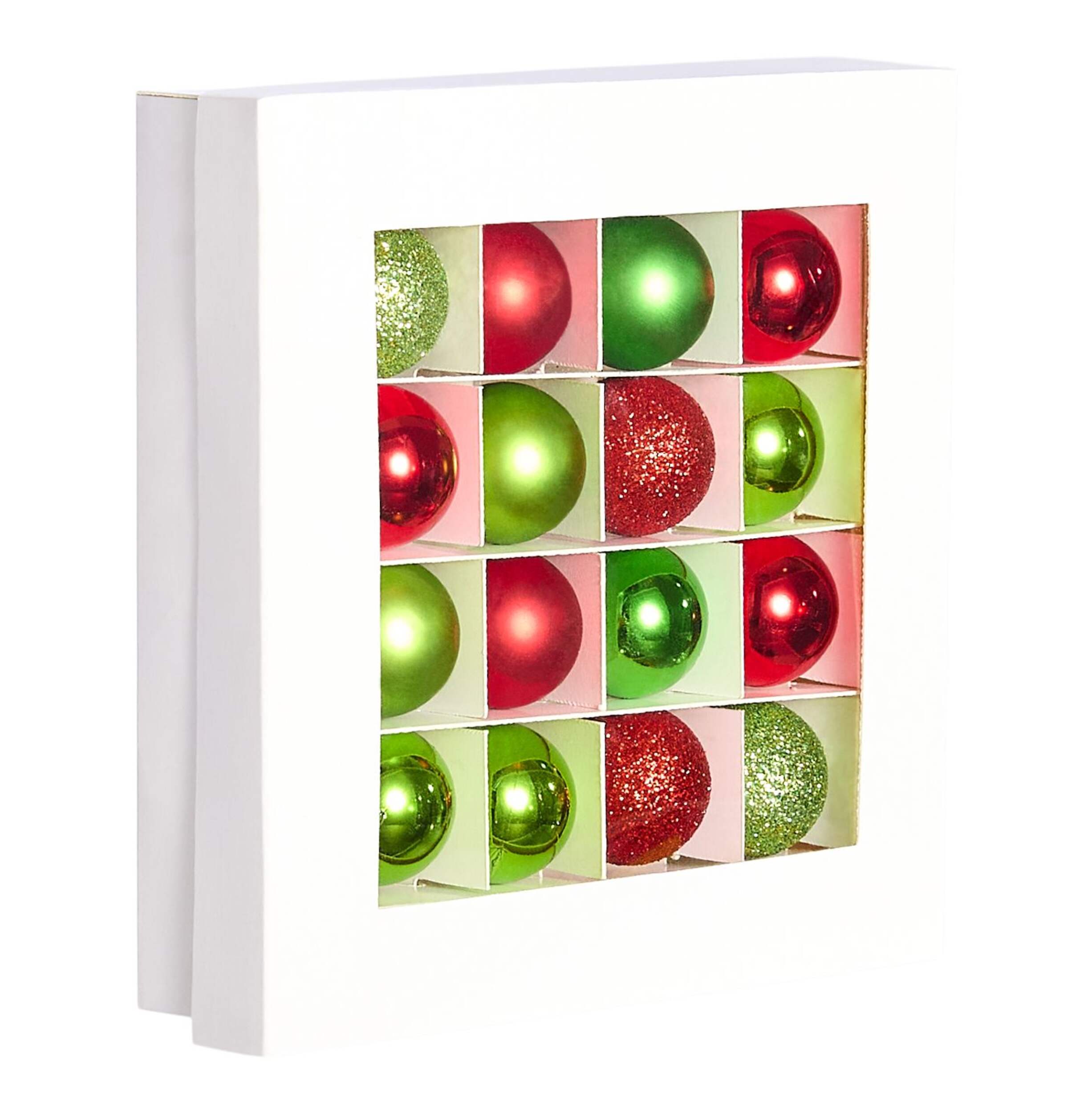 Mini-boules de Noël incassables inspirées du Grincheux, collection CANVAS Joyeuses rencontres, 25 mm, paq. 16 Front_Angled_Right