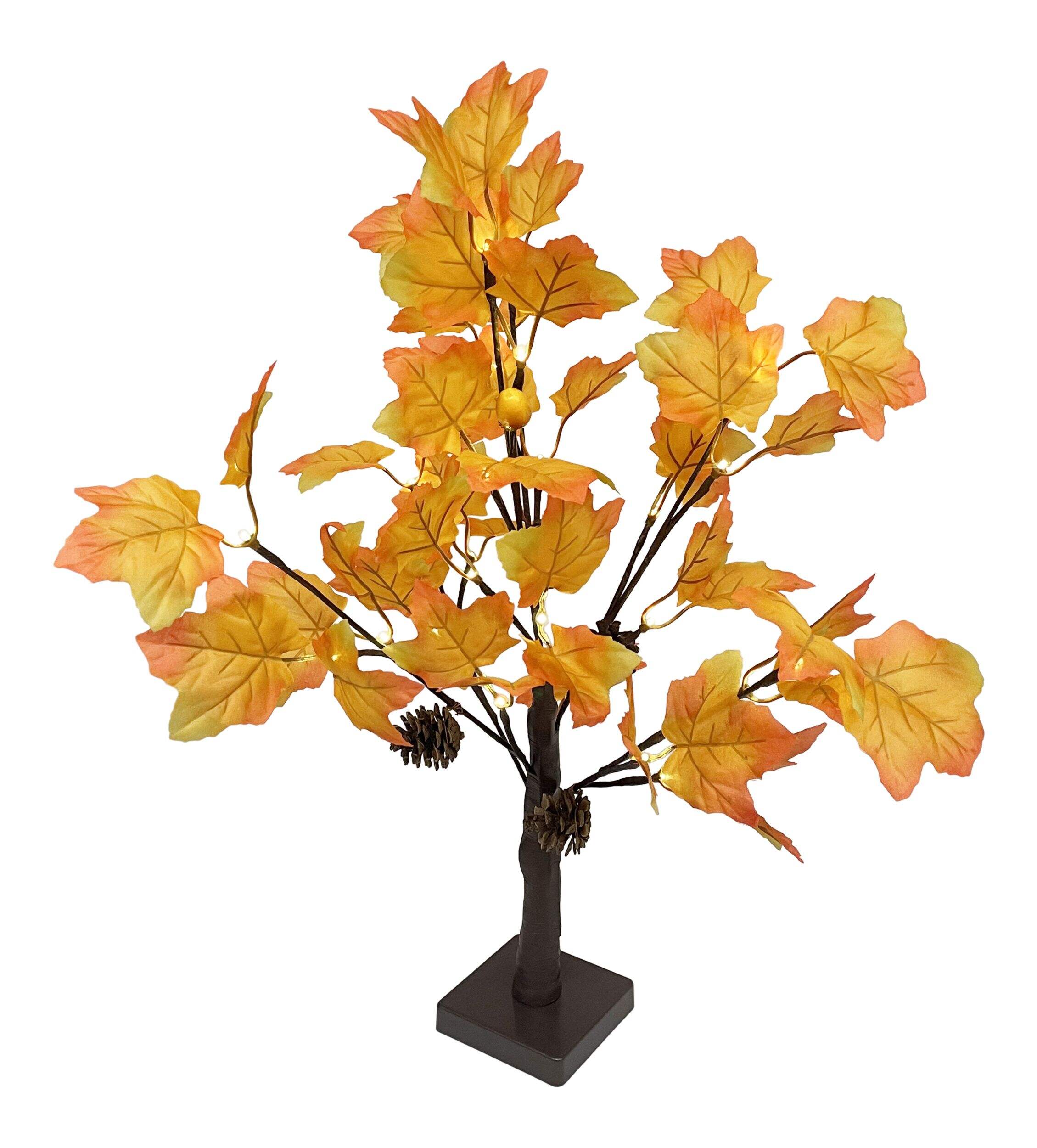 CANVAS Light-Up Foliage Tree, 21-in Front_Three_Fourths_Angled_Left