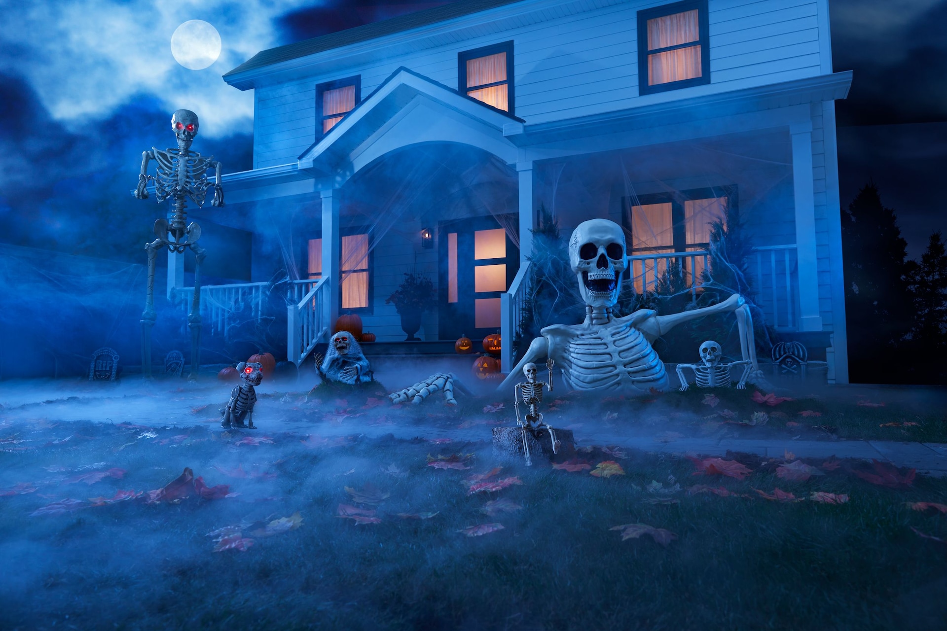 クリアファイル Vintage Gemmy Industries Grim Reaper Gemmy Grim Reaper Skeleton Animated LED Light-Up Crawler