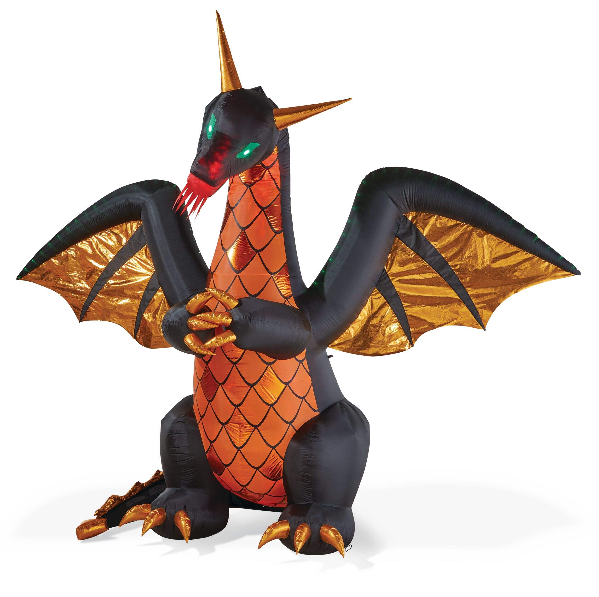 For Living Outdoor Inflatable LED Dragon, 10.8-ft Front_Three_Fourths_Angled_Left