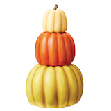 Citrouilles emboîtables aux couleurs automnales CANVAS, paq. 3 Front_Flat