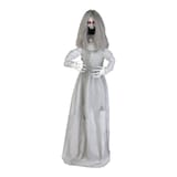 Gemmy Screaming Woman Pop-Up Halloween Decoration, 5-ft Front_Flat