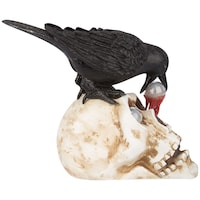 Gemmy Animated Skull with Cross Pecking Eyeball, 8-in Side_Right