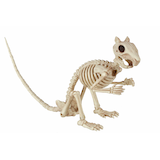 Sitting Skeleton Squirrel Halloween Decoration, 7-in Front_Angled_Right