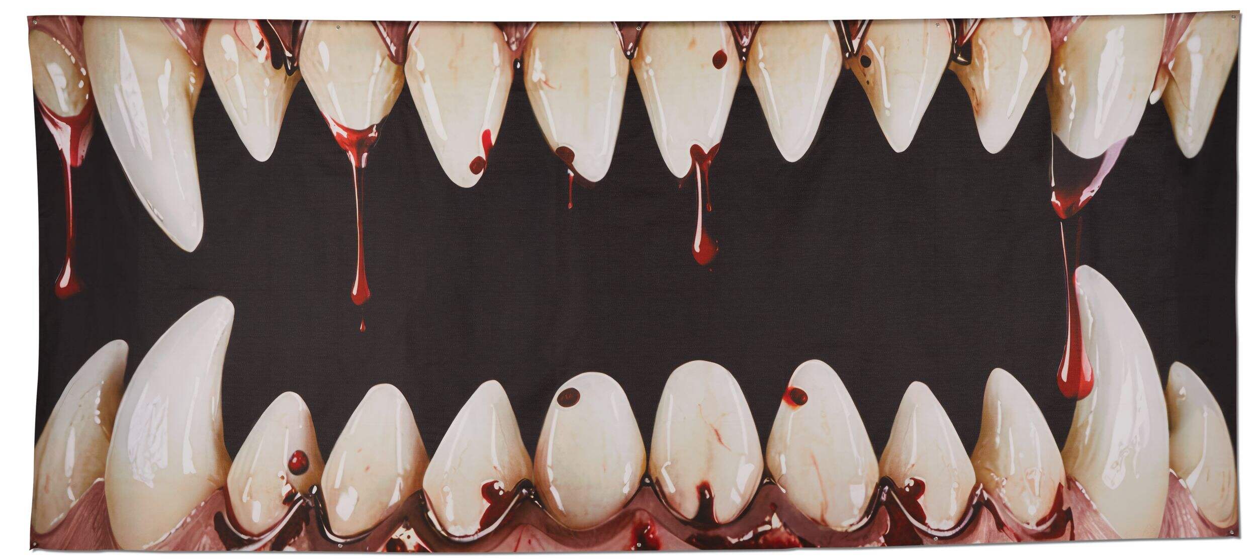 Housse à motif de dents pour garage double For Living Front_Flat