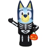 Officially Licensed Bluey Air Blown Skeleton Inflatable Front_Flat