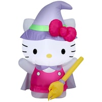 Gemmy Officially Licensed Air Blown Witch Hello Kitty Front_Flat