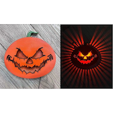 Gemmy Radiant Shadows Jack-O-Lantern Light, Rouge Front_Flat