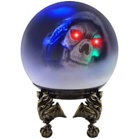 Gemmy Animated Crystal Ball Swampy Reaper Decoration, 1-ft Front_Flat