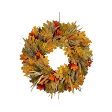 CANVAS Indoor/Outdoor Maple Leaf Wreath Decoration, 24-in Front_Flat
