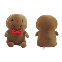 Pain d'épice de Noël en peluche très doux, brun, 10 po Composite_or_Mixed