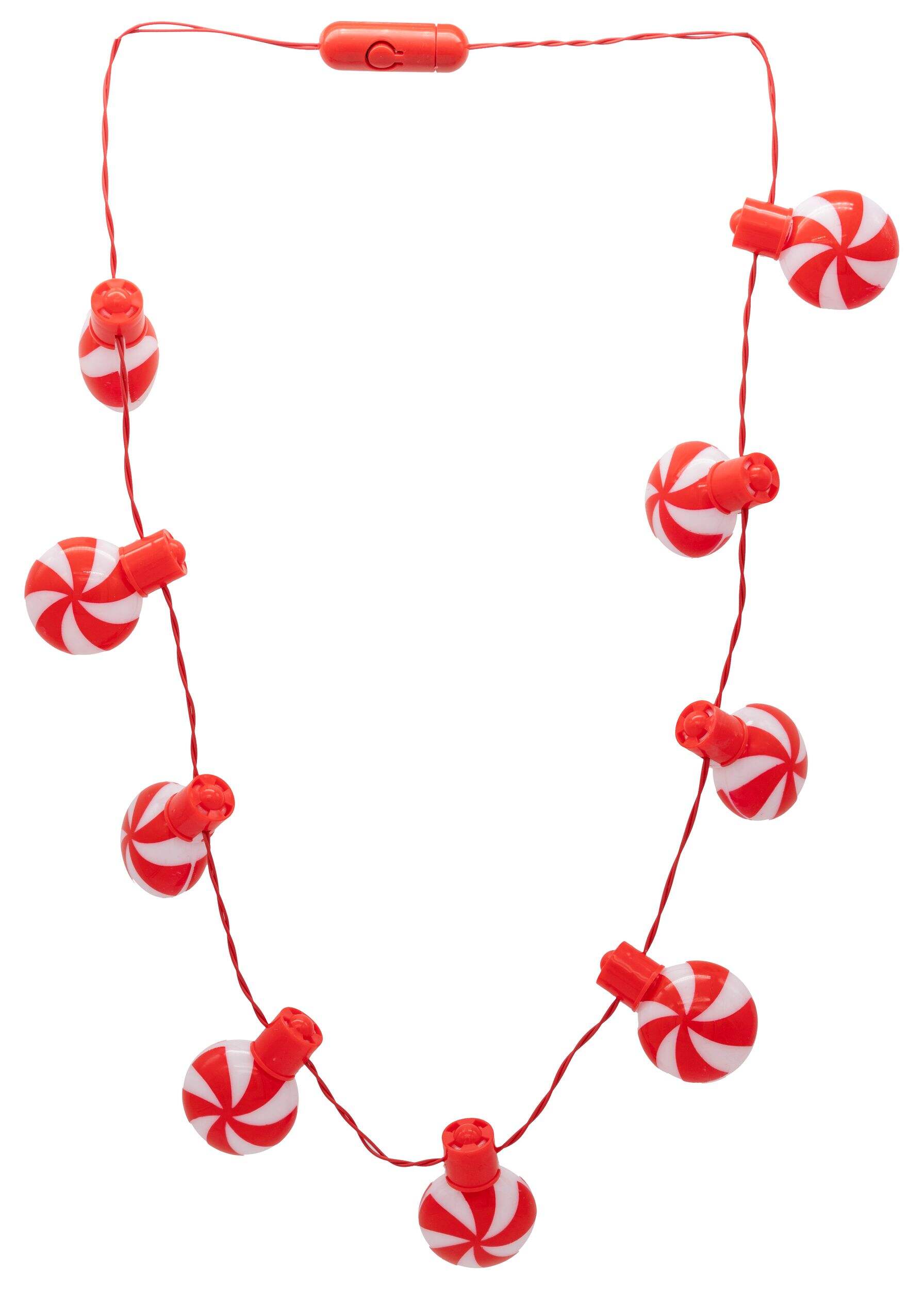 Christmas Tree Light Up Necklace, , Wearable Accessory for Christmas Front_Flat