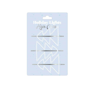 Holiday Lights White Tree Bobby Pin Hair Clips, Multi-Colour, 3-pk, Wearable Accessory for Christmas Front_Flat