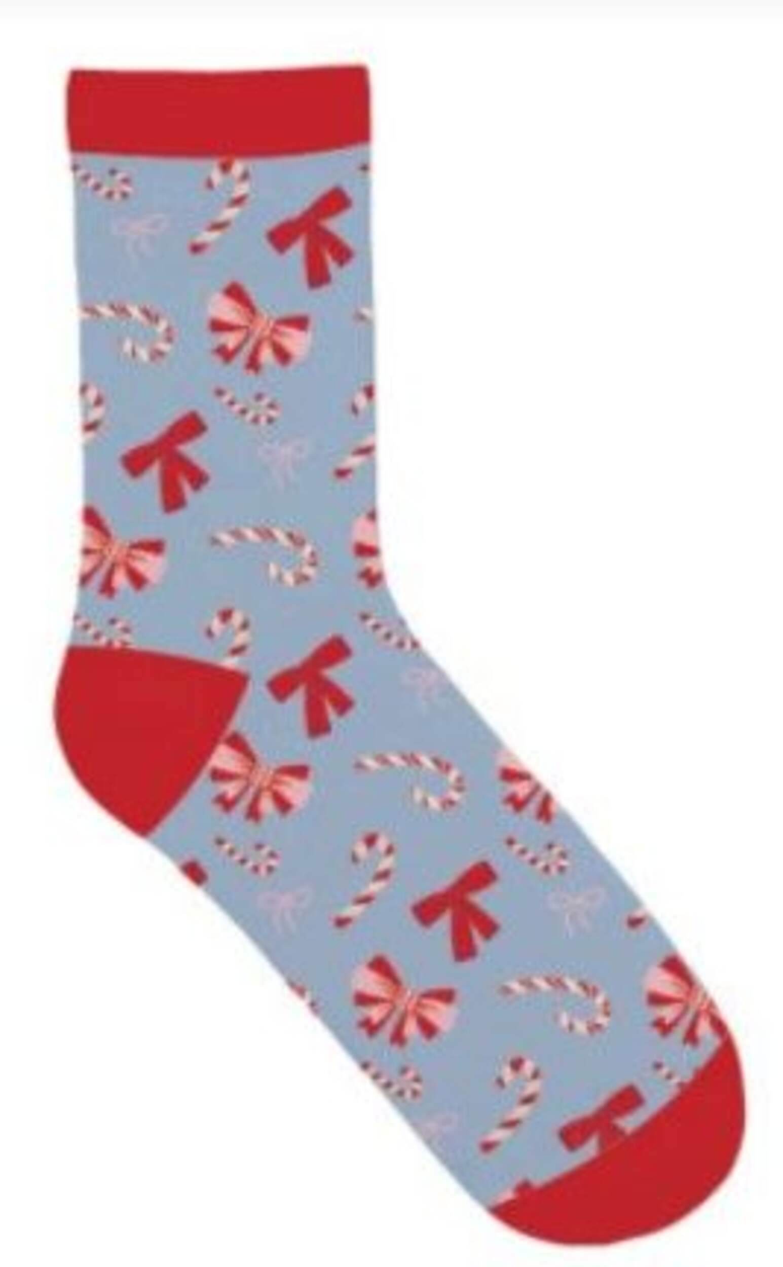 Adult Women Bow Crew Wearable Socks, Multi-Colour, One Size, for Christmas Side_Right