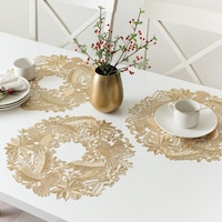 Napperons traditionnels de Noël, 4 unités Overhead_Plunge