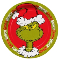 Dr. Seuss Christmas Grinch Lunch Plates, 9-in, 12-pk