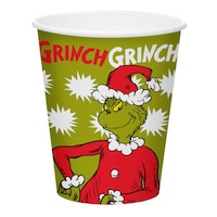 Gobelets en papier de Noël, Grincheux de Dr. Seuss, 9 po, paq. 12