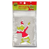Dr. Seuss Christmas Grinch Zippered Treat Bags, 30-pk Front_Flat