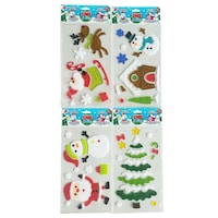 Christmas Scene Window Jelly Clings, Various Designs Front_Flat