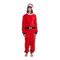 Christmas Santa Onesie, Adult Front_Flat