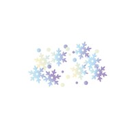 Snowflake Confetti Table Scatter Decoration, Multi-Coloured, 14-g, for Christmas