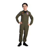 Costume d'Halloween de vol de Maverick du film Top Gun 2 de Paramount, enfant, plus d'options offertes Front_Flat