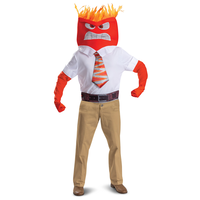 Inside Out 2 Adult Anger Halloween Costume Kit, Assorted Sizes Front_Flat