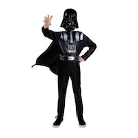 Costume d'Halloween officiel Dark Vador de Star Wars avec masque, multicolore, enfant, plus d'options disponibles Front_Flat