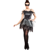 Dark Ballerina Tulle Halloween Costume, Multi-Colour, Adult, Assorted Sizes Front_Flat