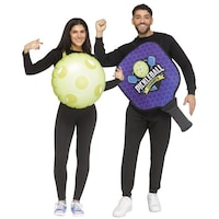 Pickleball Couple Halloween Costume, Multi-Colour, Adult, Standard Front_Flat