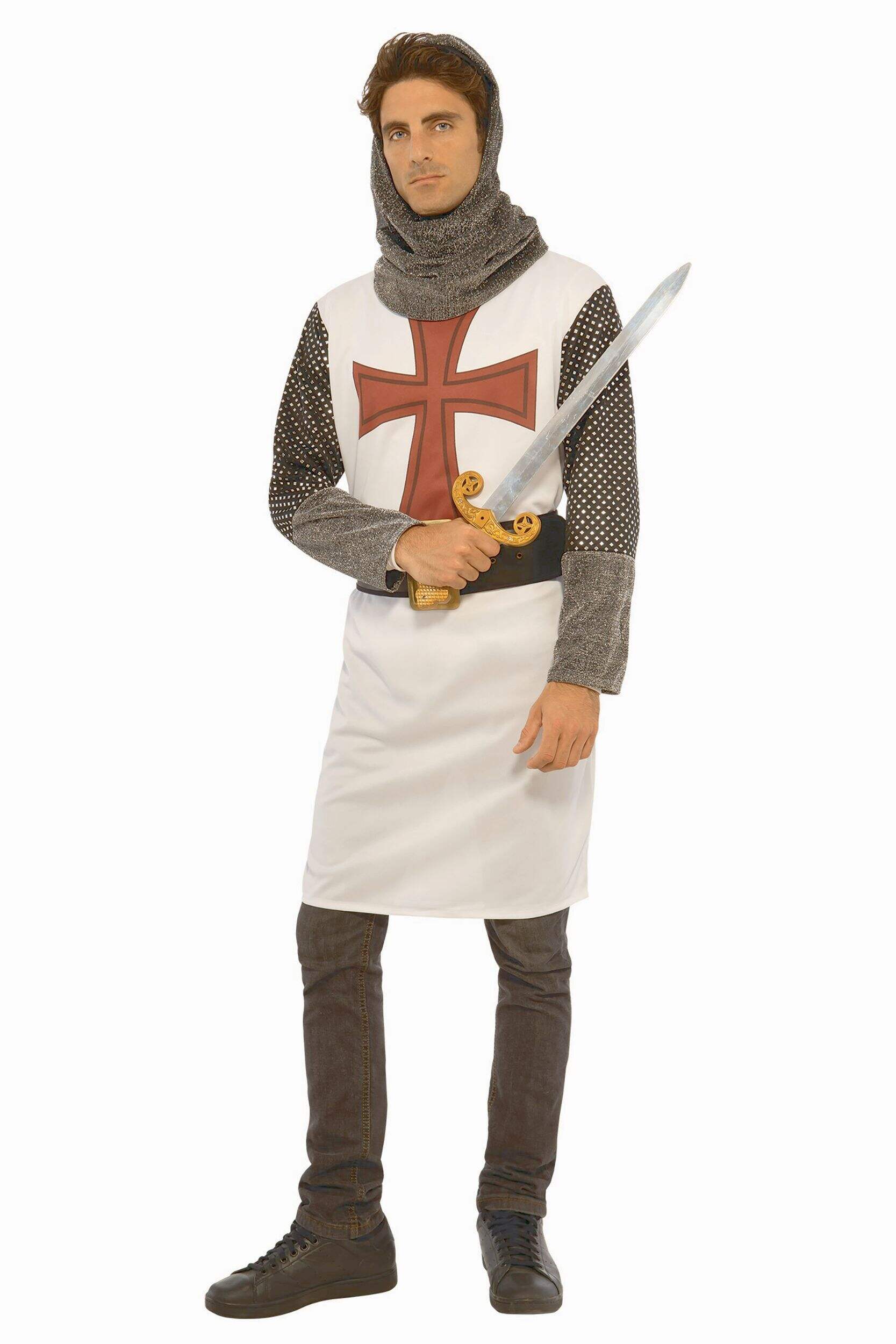 Knight To Remember Halloween Costume, Multi-Colour, Adult, XL Front_Angled_Left