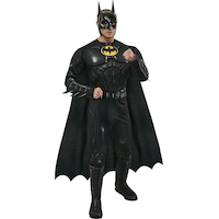 Batman Classic Padded Halloween Costume, Multi-Colour, Adult, Assorted Sizes Front_Flat