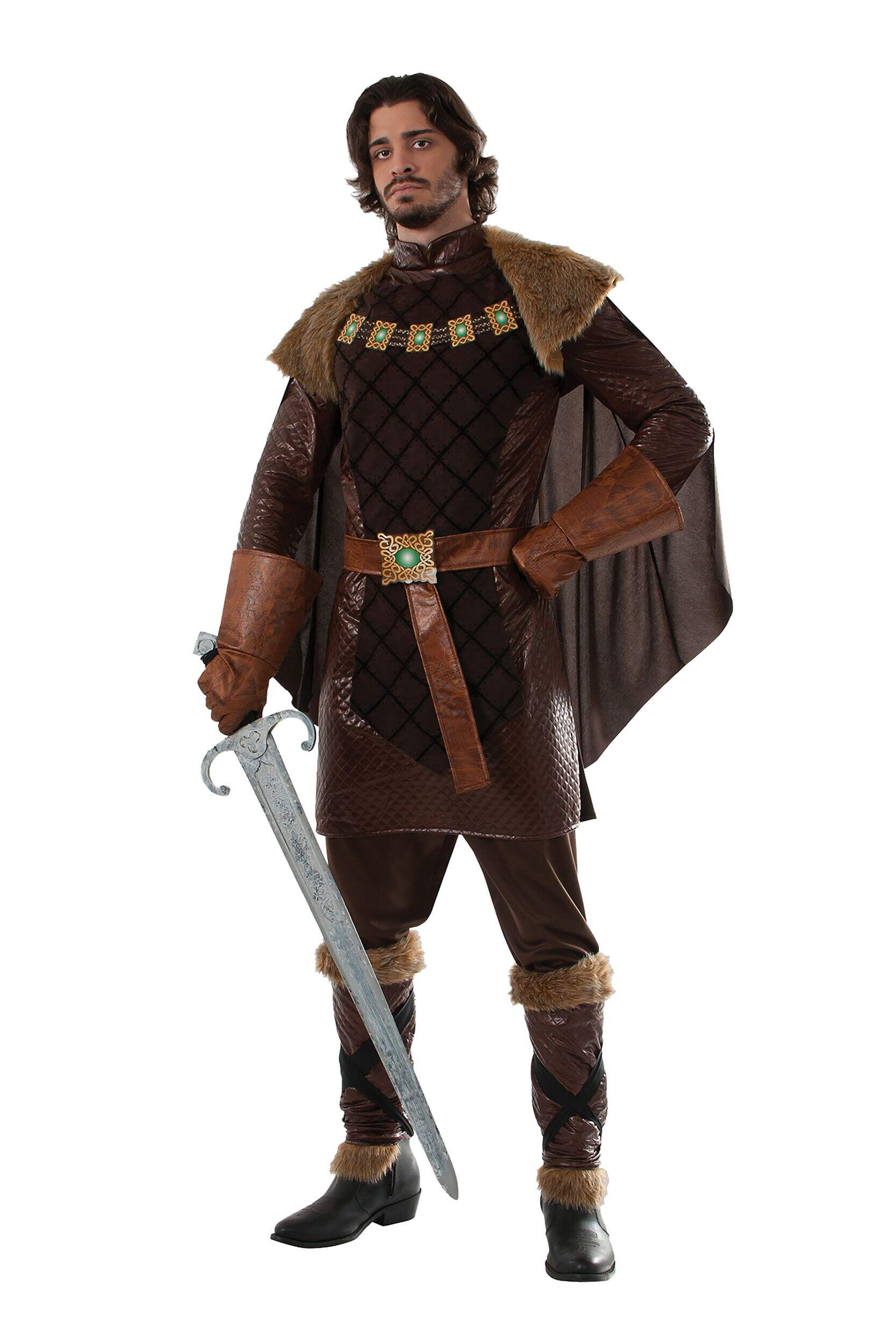 Costume d'Halloween prince de la forêt, hommes, taille unique Front_Angled_Left