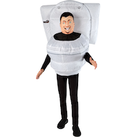 Skibidi Toilet Children's Inflatable Halloween Costume Front_Flat