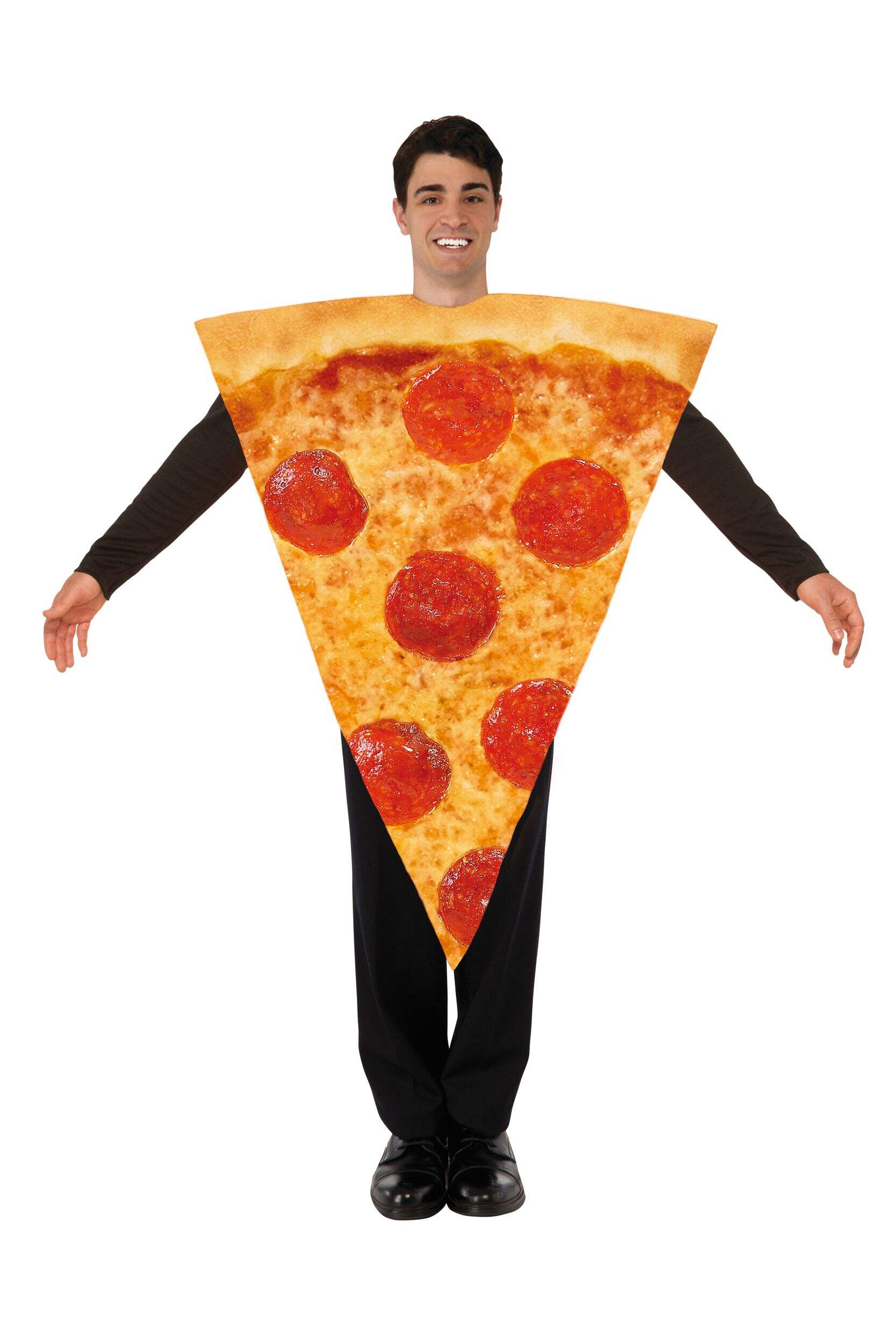 Realistic Pizza Slice Adult-Sized Halloween Costume Front_Flat