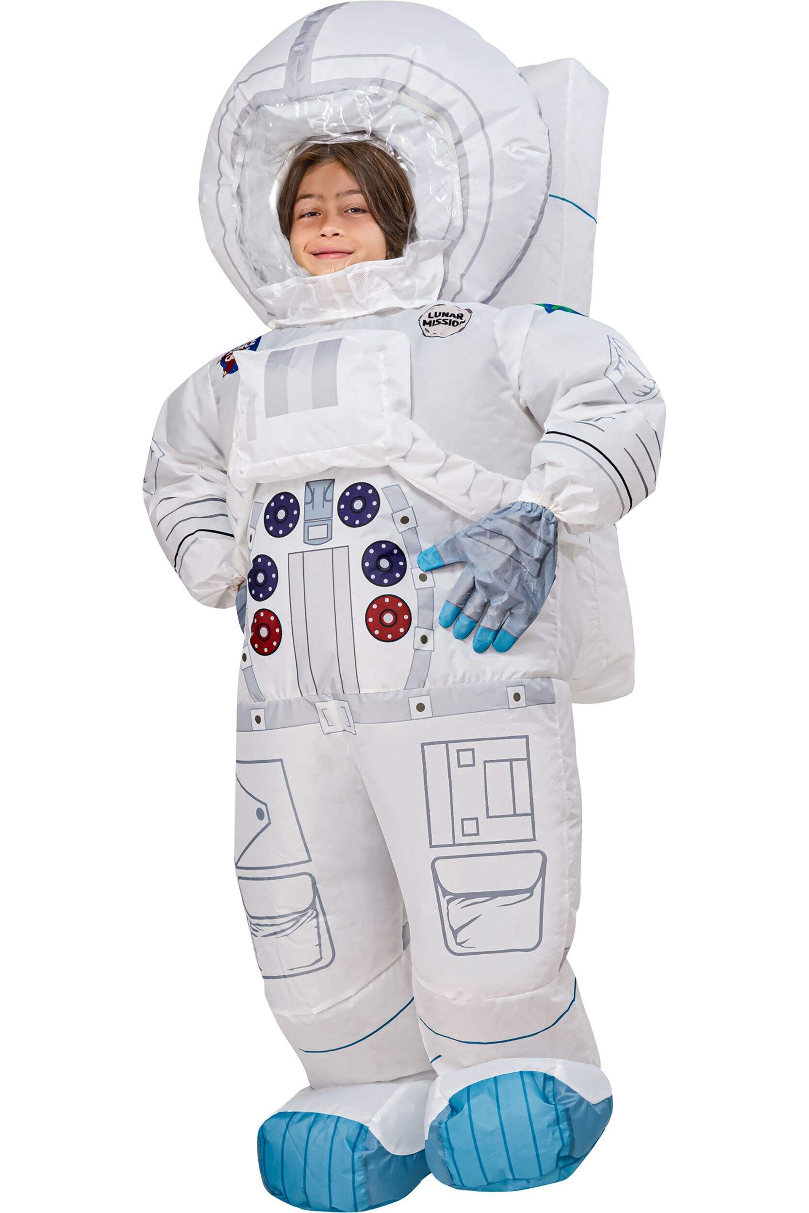 Astronaut Child-Sized Inflatable Halloween Costume Front_Angled_Left