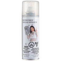 Glitter Body Spray Makeup, Silver, 4-oz, Costume Accessory for Halloween Front_Flat