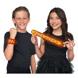 Light-Up Slap Bracelet Accessory, Pumpkin Design, Orange Composite_or_Mixed