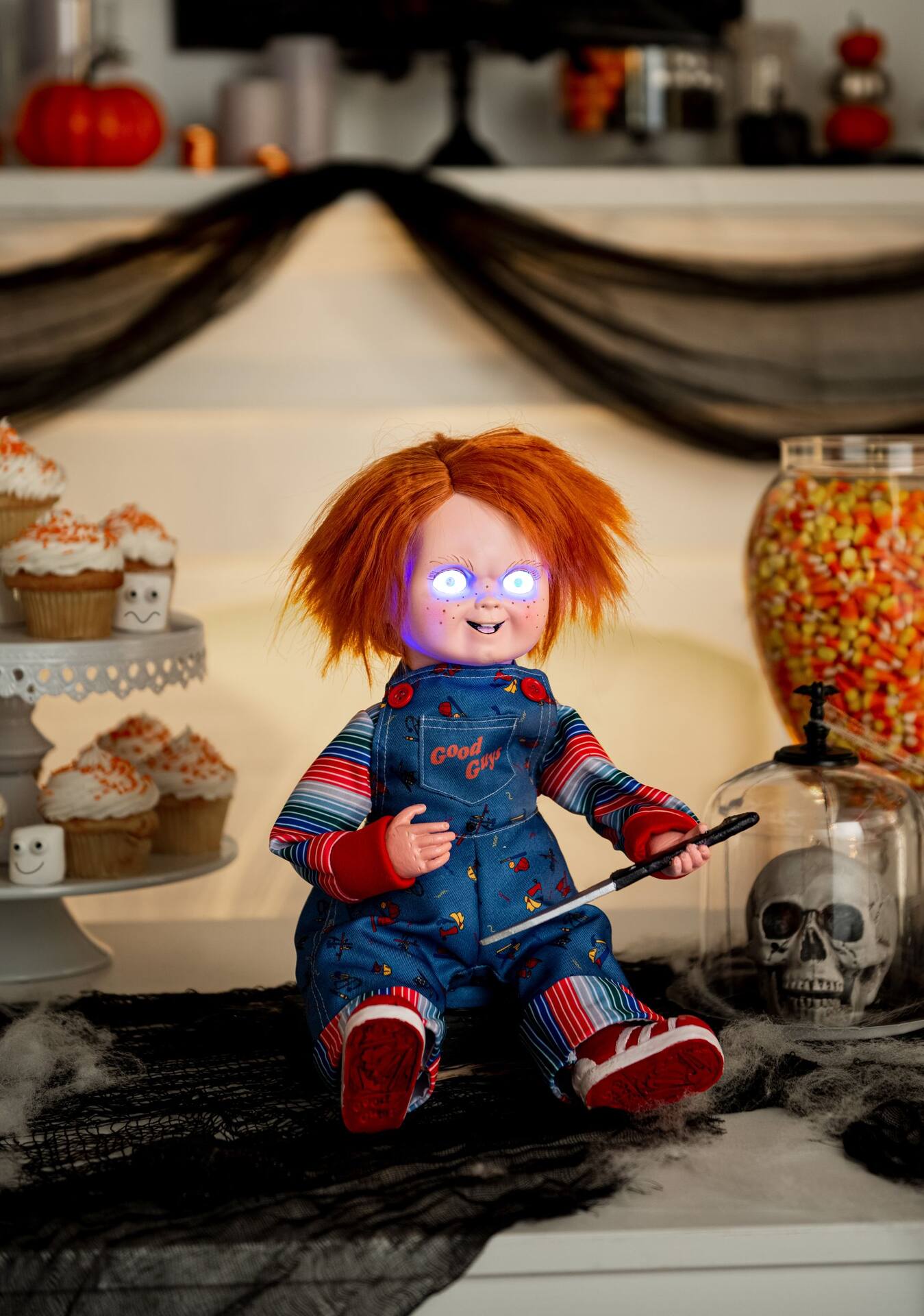 Scary chucky doll online