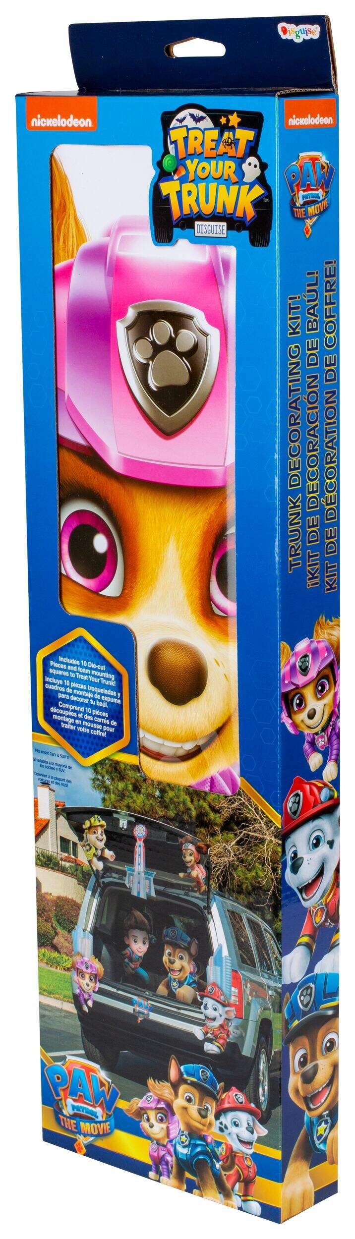 Nickelodeon PAW Patrol Chase/Everest/Rubble/Skye Treat your Truck, Multi-Coloured, 15-in, 24-pk, for Trick or Treating Front_Three_Fourths_Angled_Left