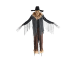 Amscan Animated Drop-Down Scarecrow Halloween Decoration, 9-ft Front_Flat