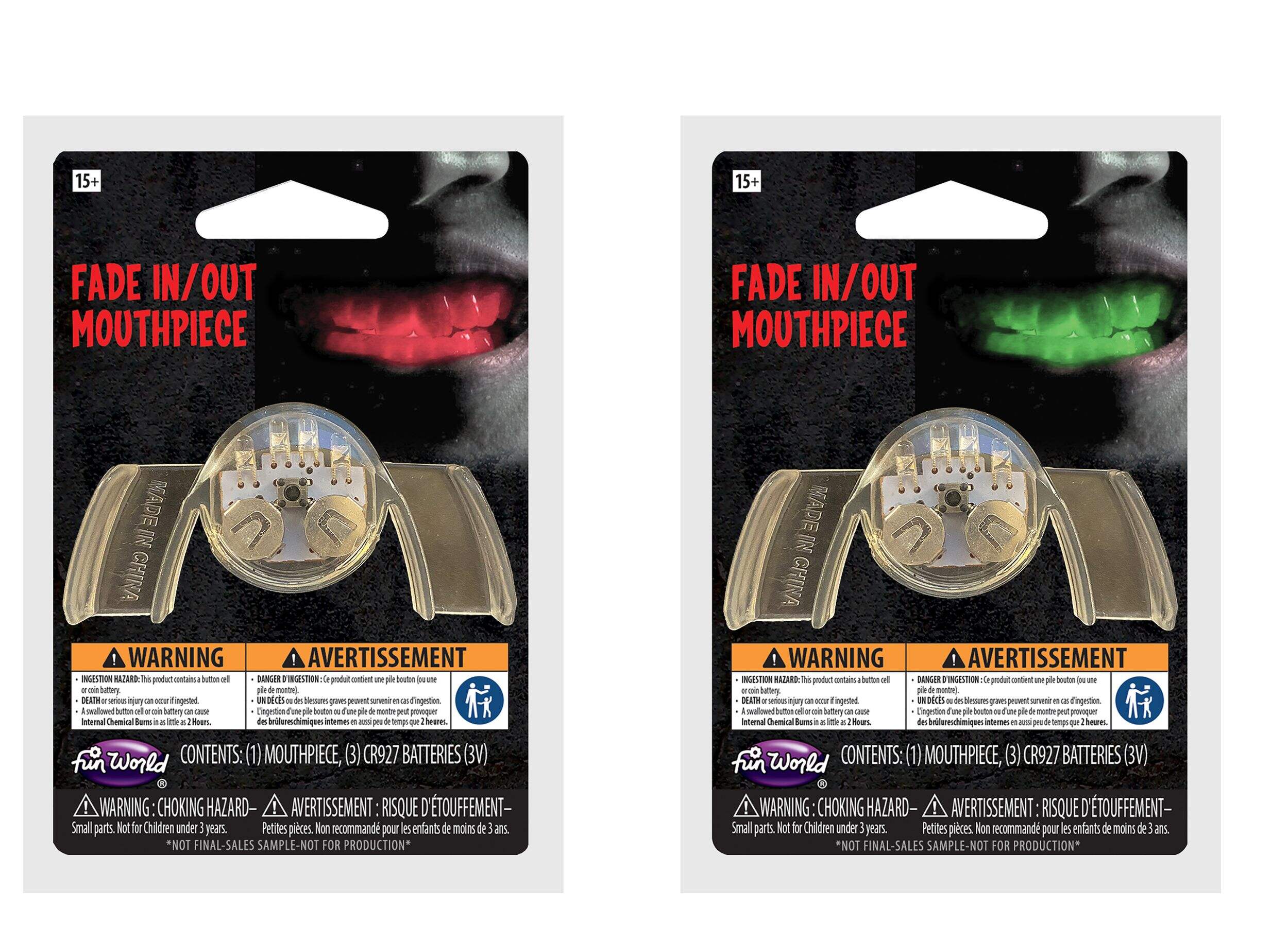 Fade In/Out Light Up Mouth Piece, Assorted Front_Flat