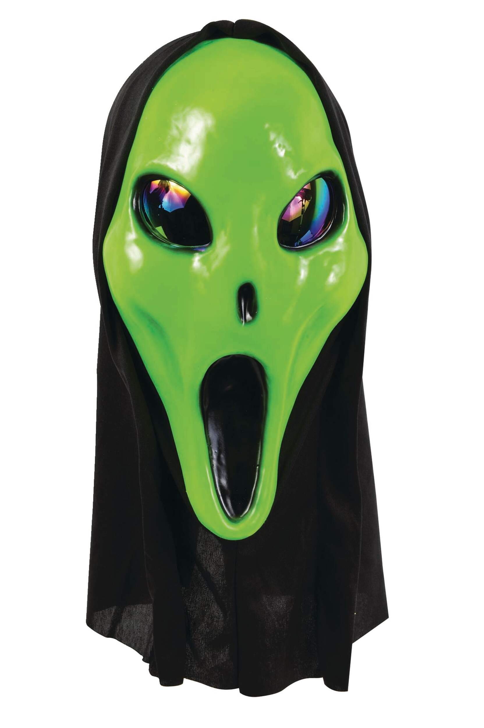 Alien Spawn Mask, Green Front_Flat