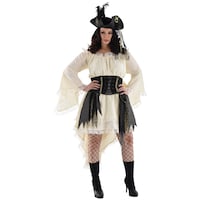 Women's Pirate Costume Dress, Assorted Sizes Front_Flat