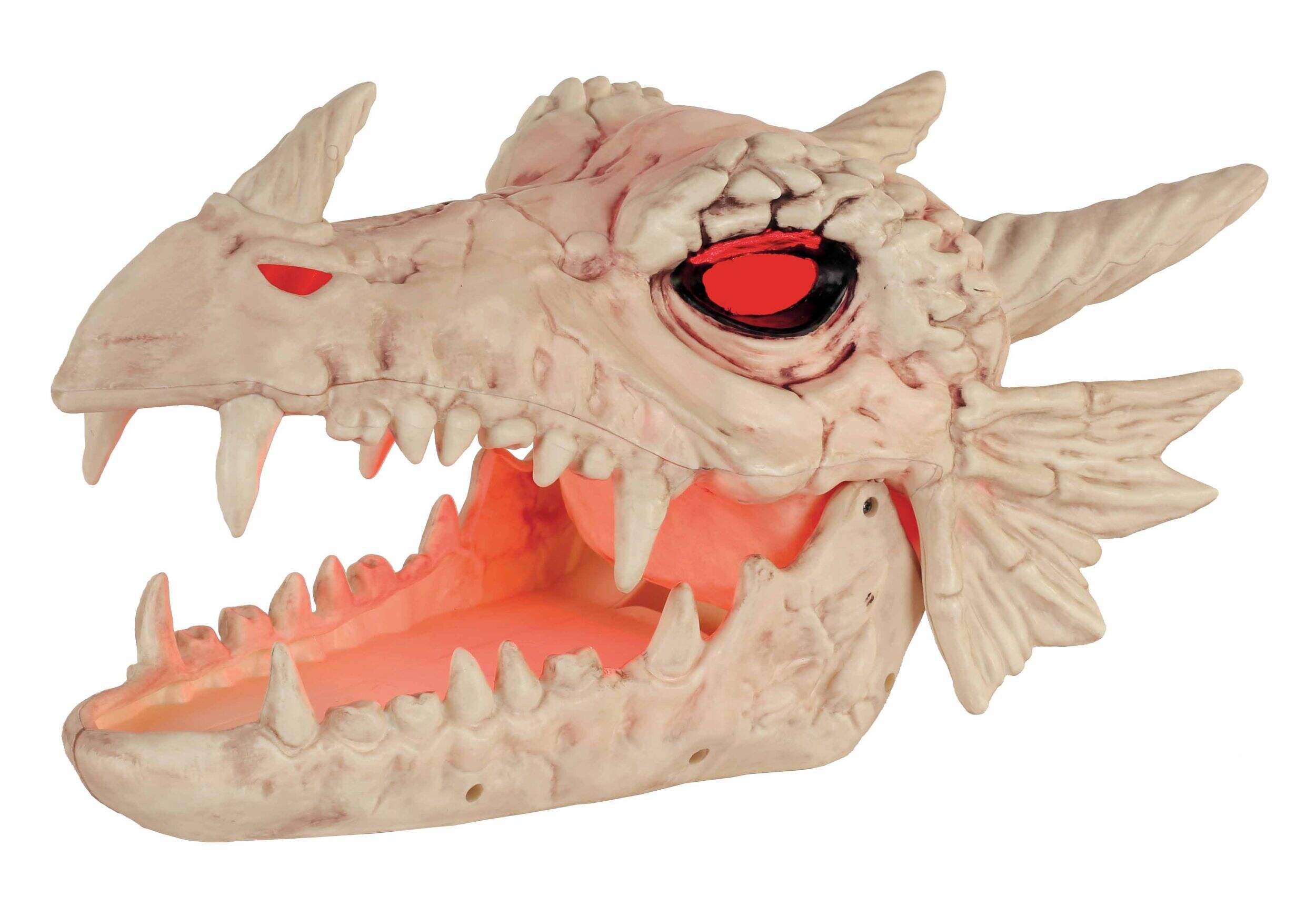 Bol à bonbons d'Halloween Inspire, crâne de dragon illuminé Front_Three_Fourths_Angled_Left