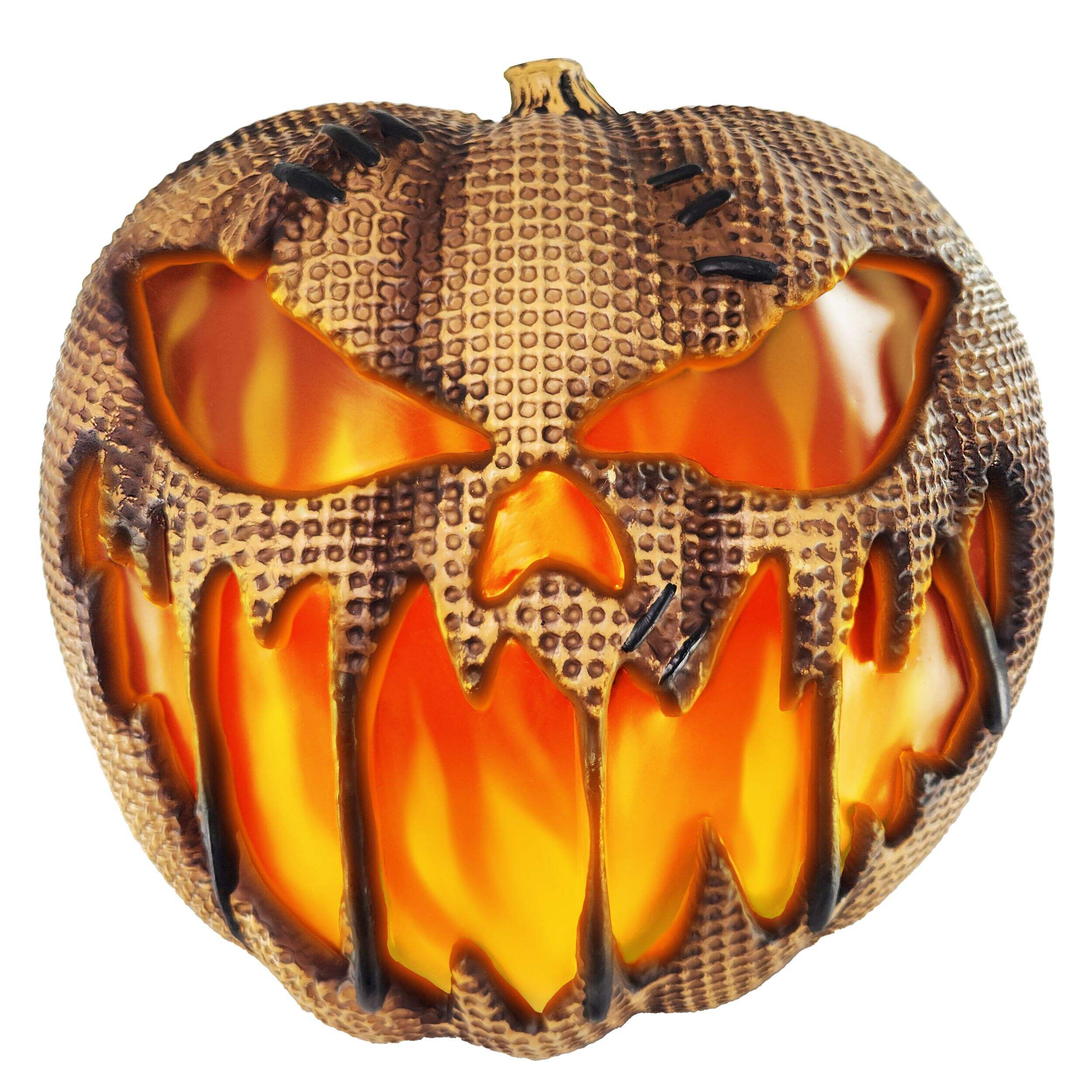 Citrouille en toile de jute, 14-in Front_Flat