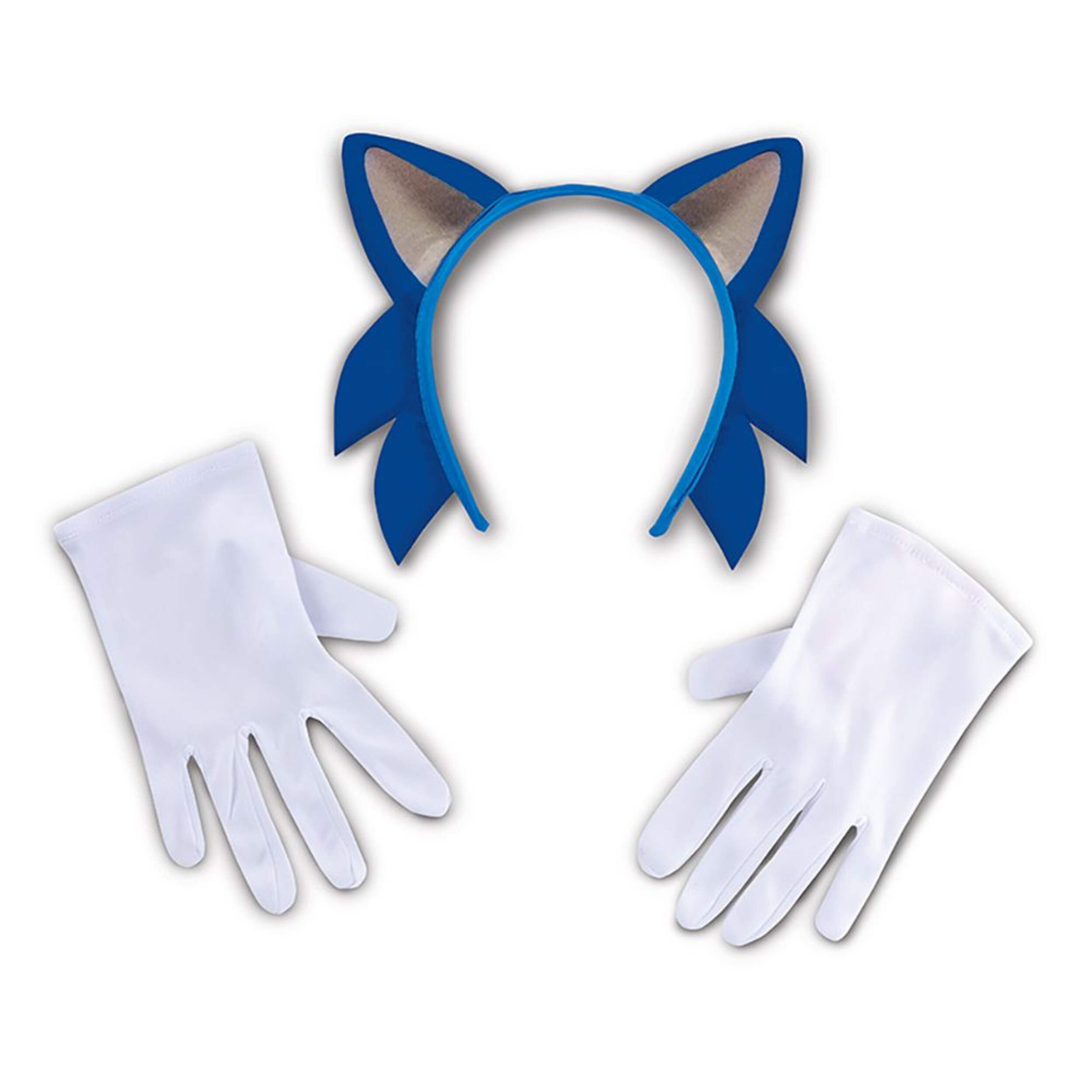 Sonic Ears and Hands Halloween Costume Accessory Kit Composite_or_Mixed