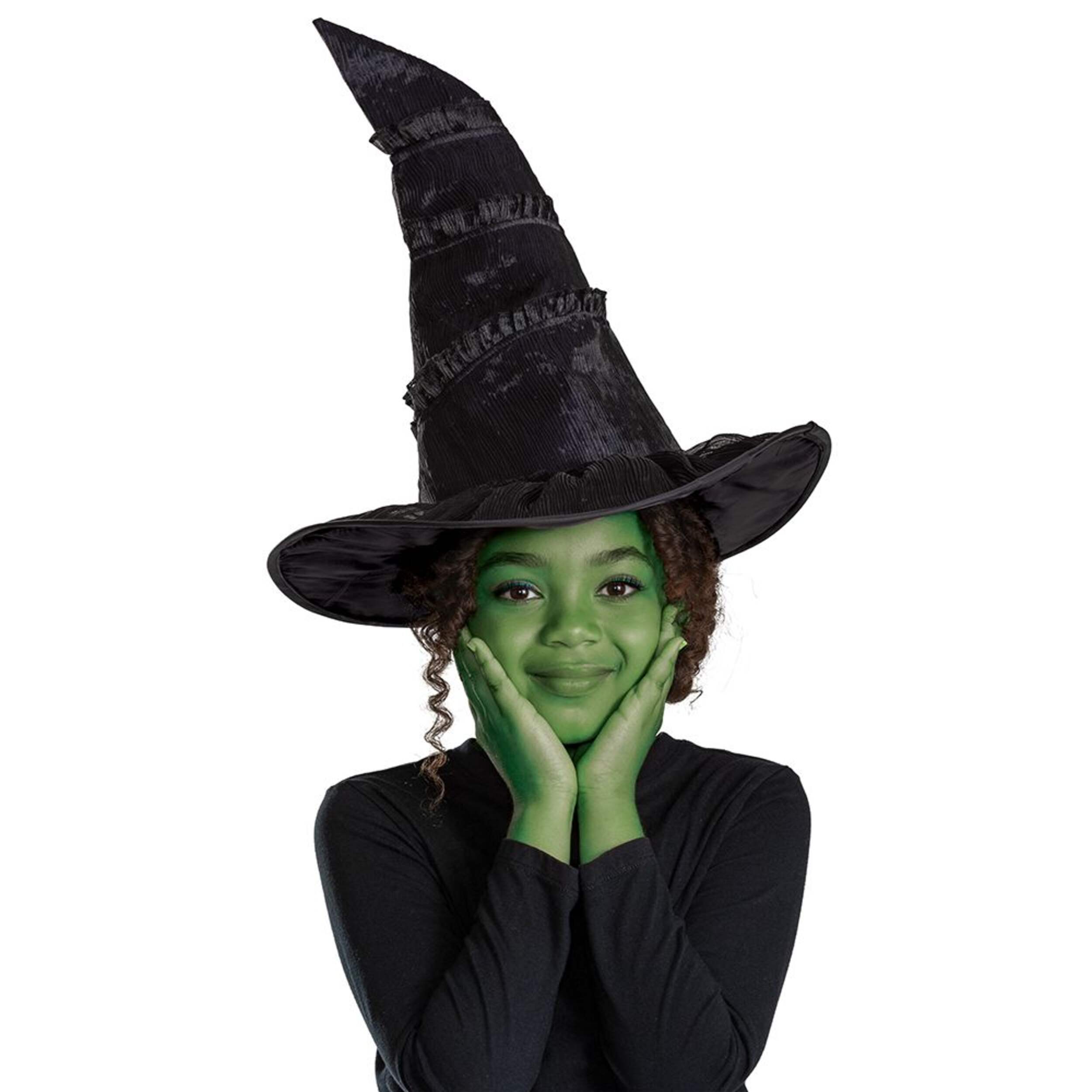 Wicked Elphaba Witch Hat Wearable Costume Accessory, Child Standard Front_Flat